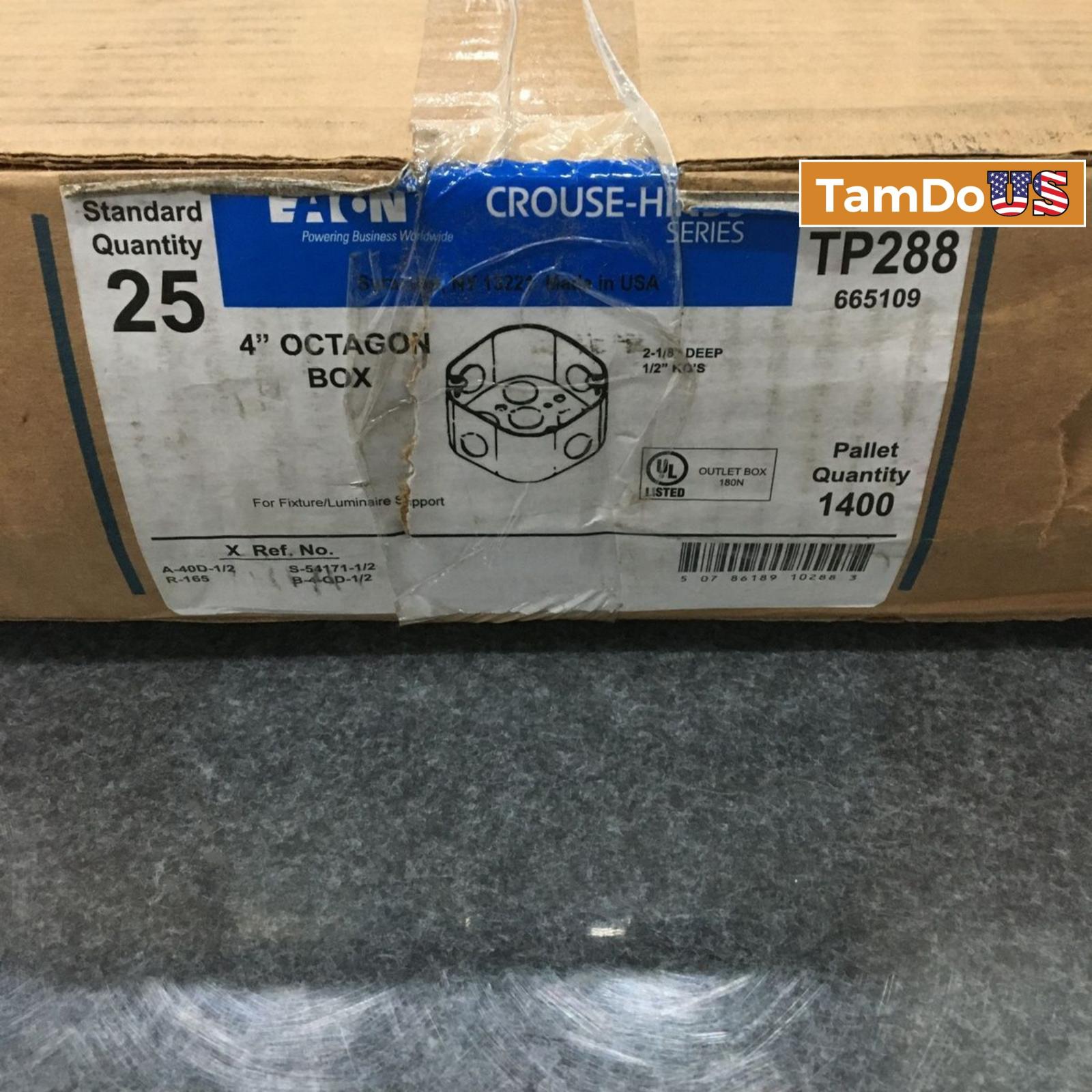 Lot of 25 Eaton TP288 4" Octagon Electrical Boxes - Photo 6